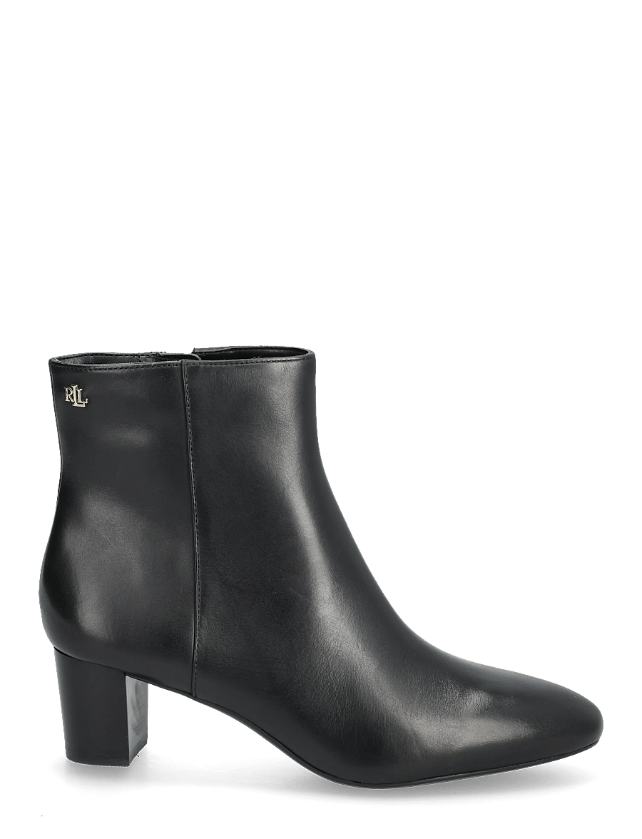 Lauren Ralph Lauren - Demi Burnished Leather Bootie - black - 1