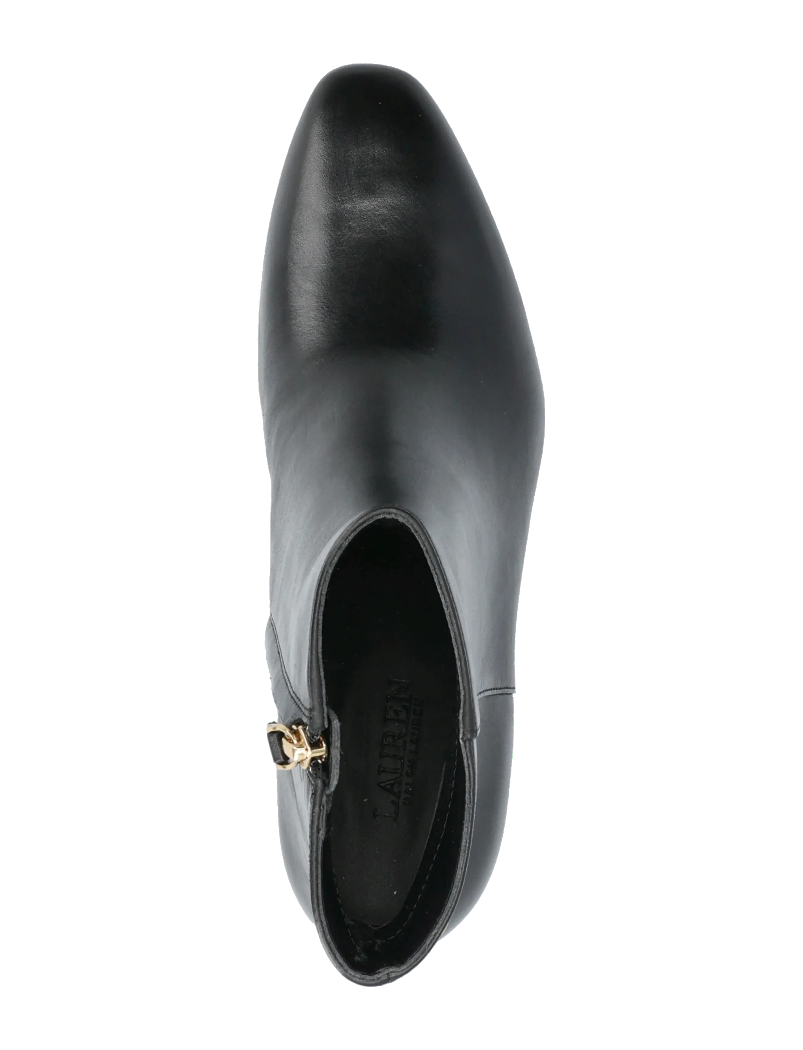 Lauren Ralph Lauren - Demi Burnished Leather Bootie - black - 3