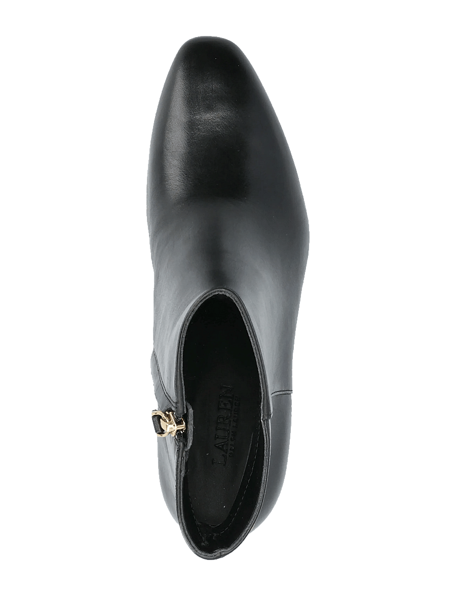 Lauren Ralph Lauren - Demi Burnished Leather Bootie - black - 3