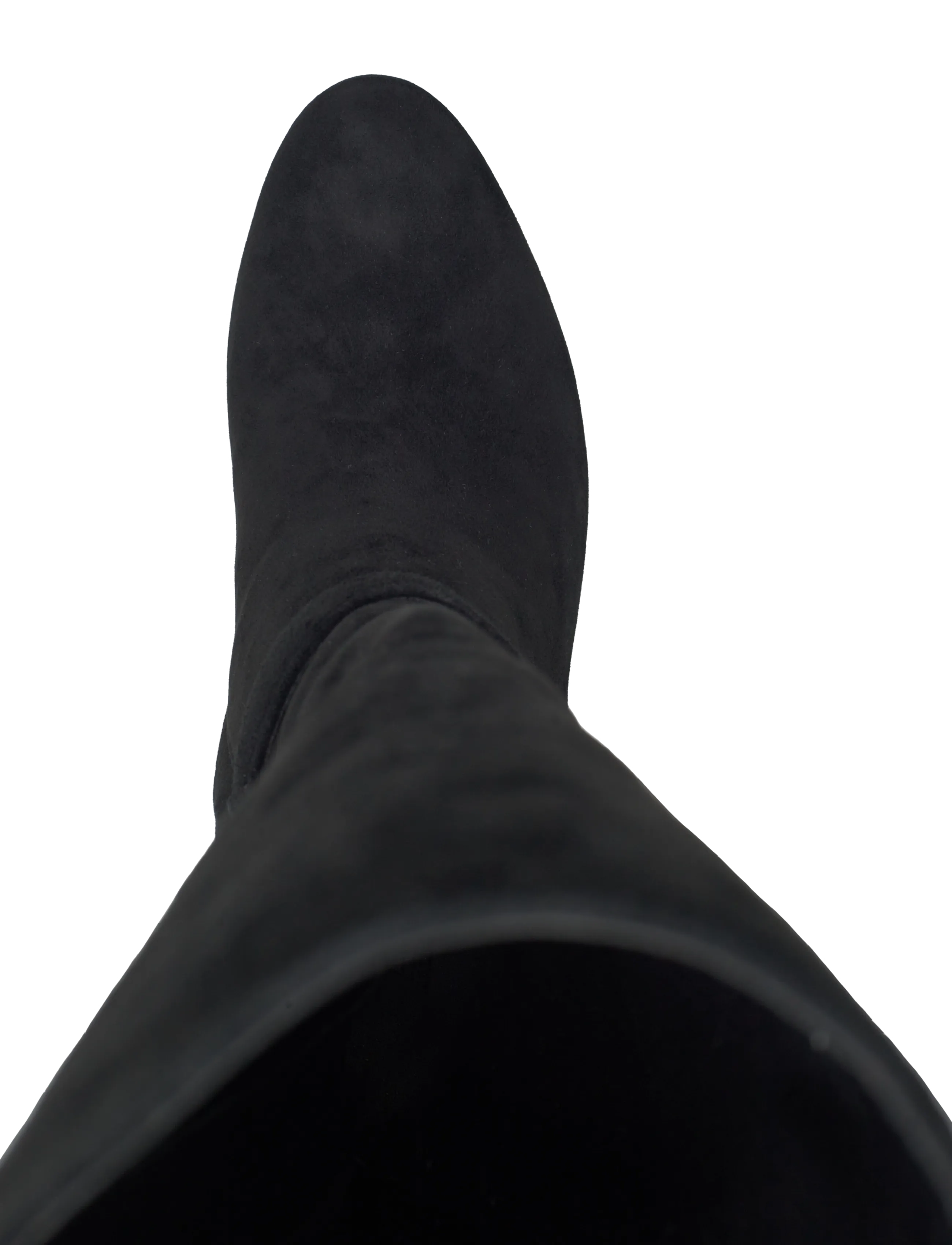 Lauren Ralph Lauren - Kellie Suede Tall Boot Heel - langskaftede støvler - black - 3