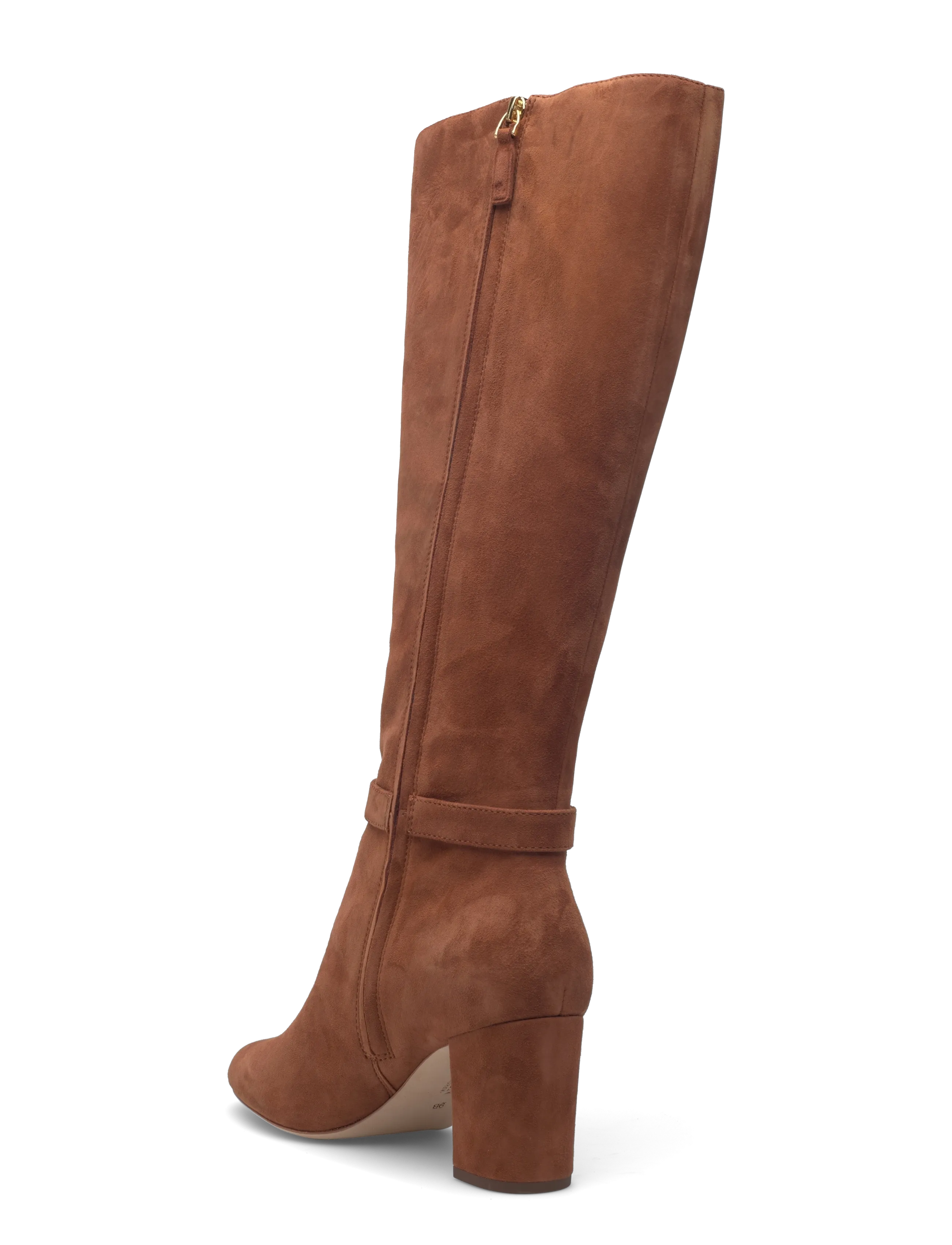 Lauren Ralph Lauren - Kellie Suede Tall Boot Heel - kniehohe stiefel - lauren tan - 2