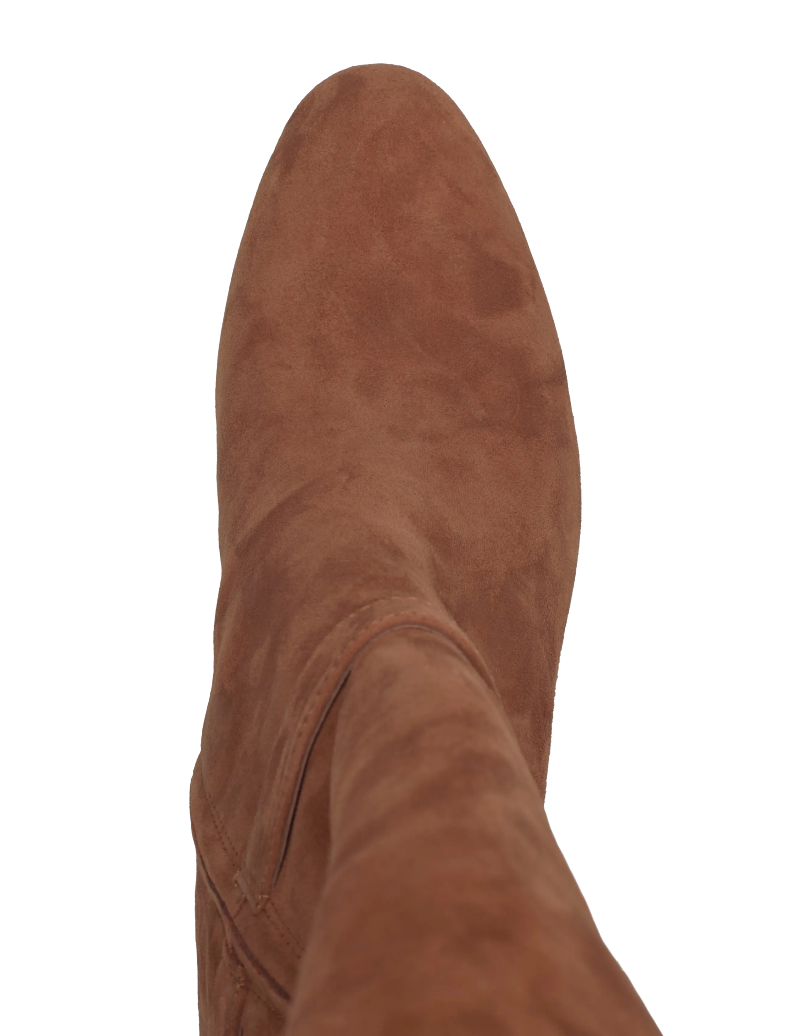 Lauren Ralph Lauren - Kellie Suede Tall Boot Heel - kniehohe stiefel - lauren tan - 3