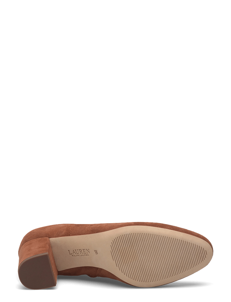 Lauren Ralph Lauren - Kellie Suede Tall Boot Heel - kniehohe stiefel - lauren tan - 4