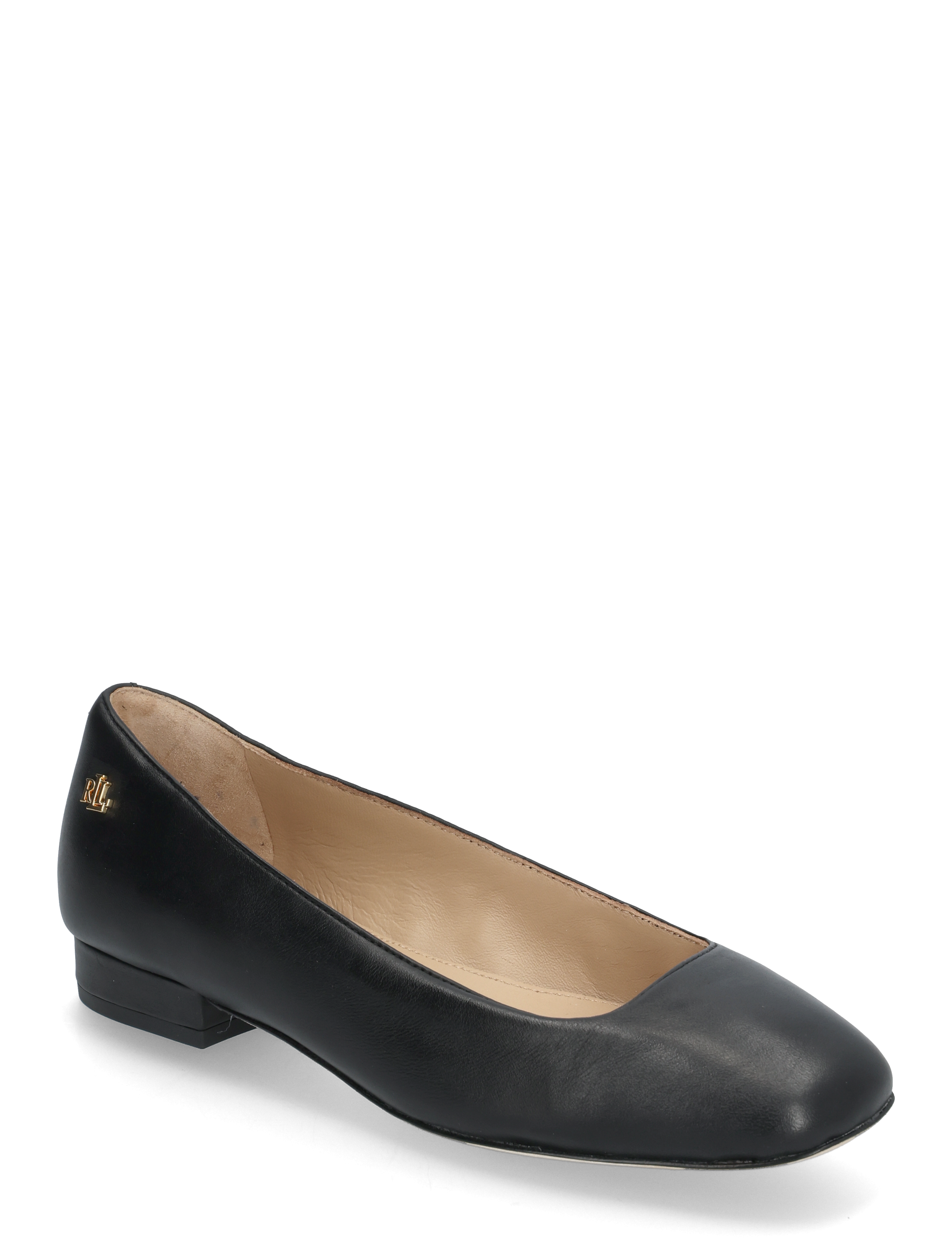 Lauren Ralph Lauren Emellie Nappa Leather Ballet Flat - Ballerina sko - BLACK / black