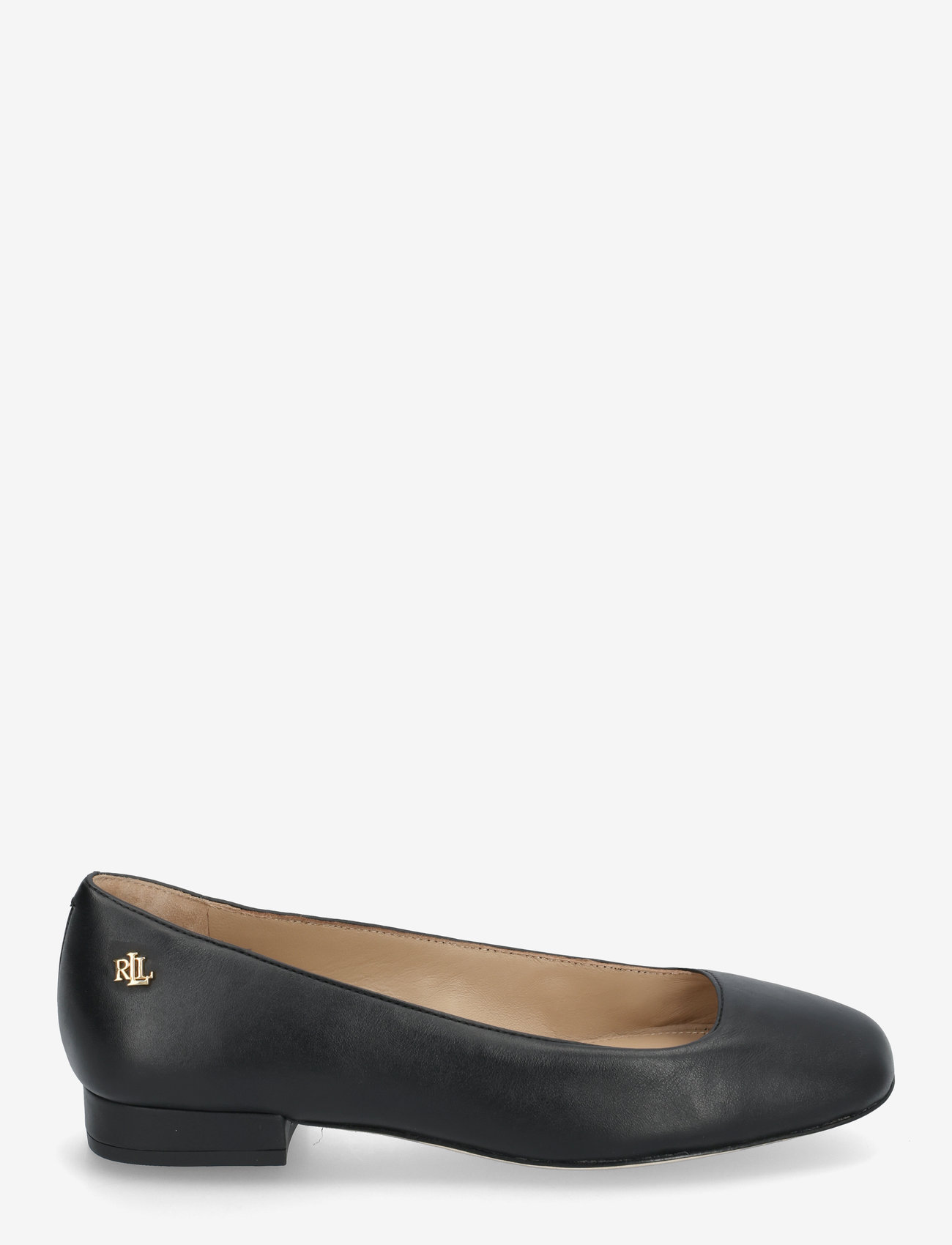 Lauren Ralph Lauren - Emellie Nappa Leather Ballet Flat - konfirmation - black - 1