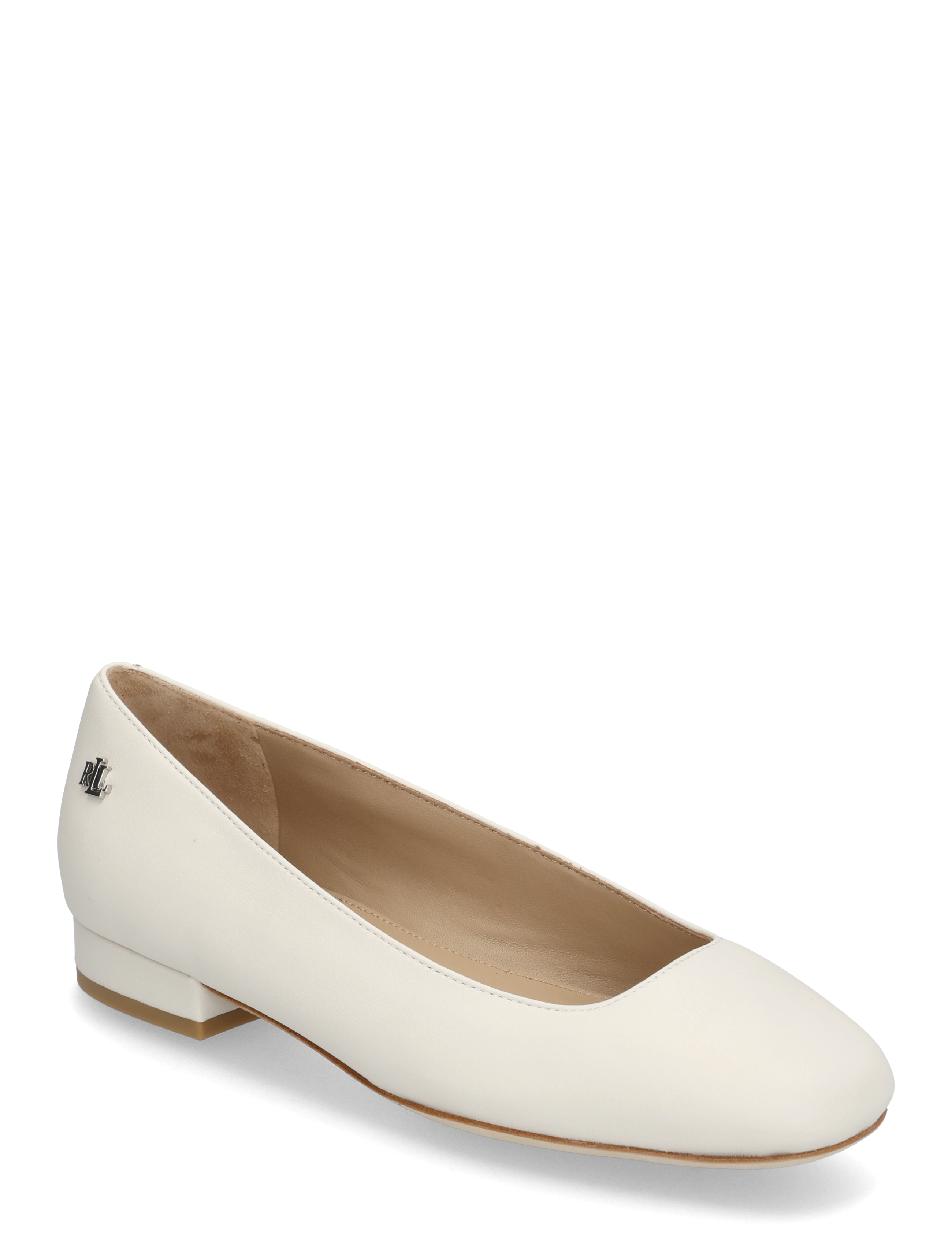 Lauren Ralph Lauren Emellie Nappa Leather Ballet Flat - Jalanõud - SOFT WHITE / white