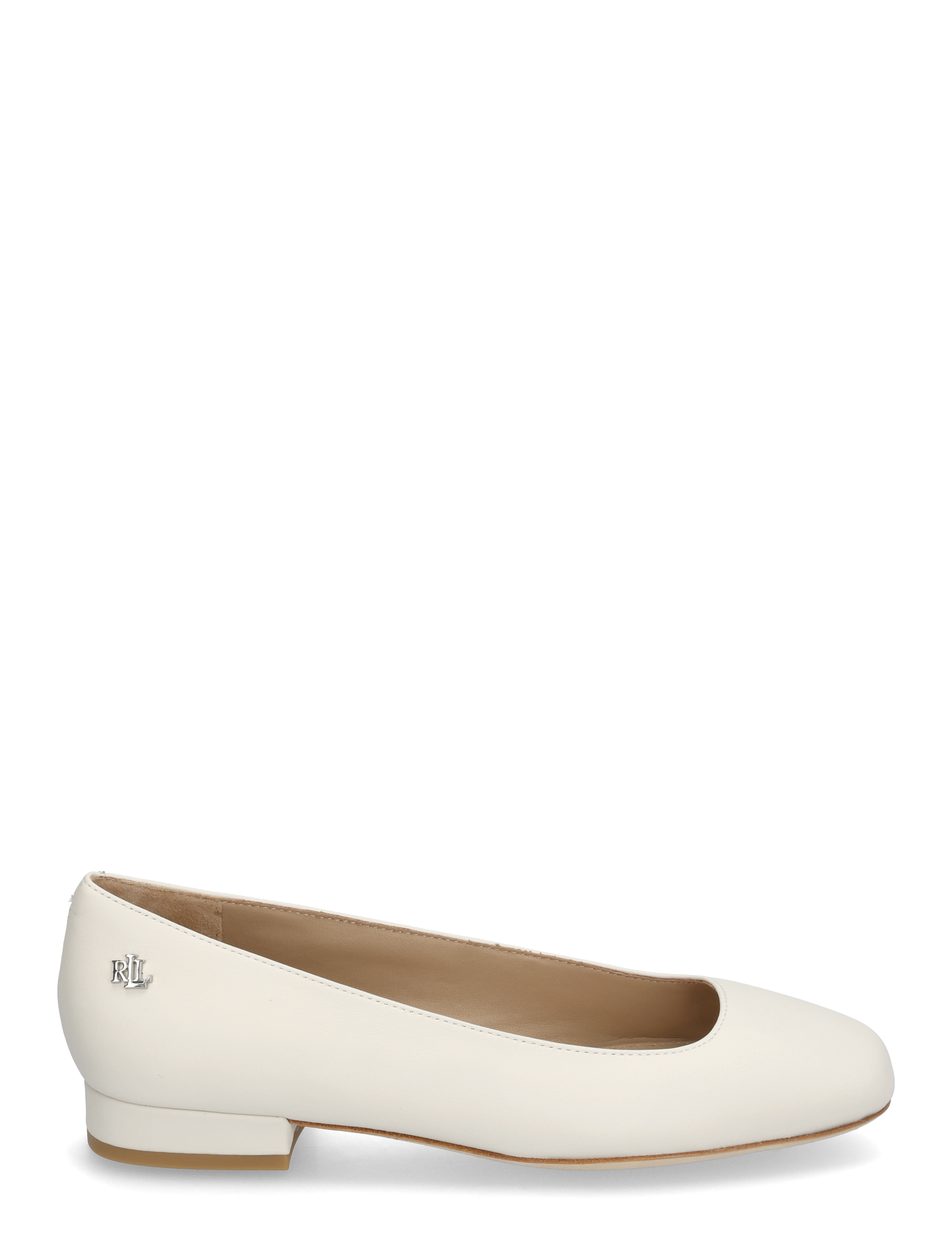 Lauren Ralph Lauren - Emellie Nappa Leather Ballet Flat - konfirmationstøj - soft white - 1