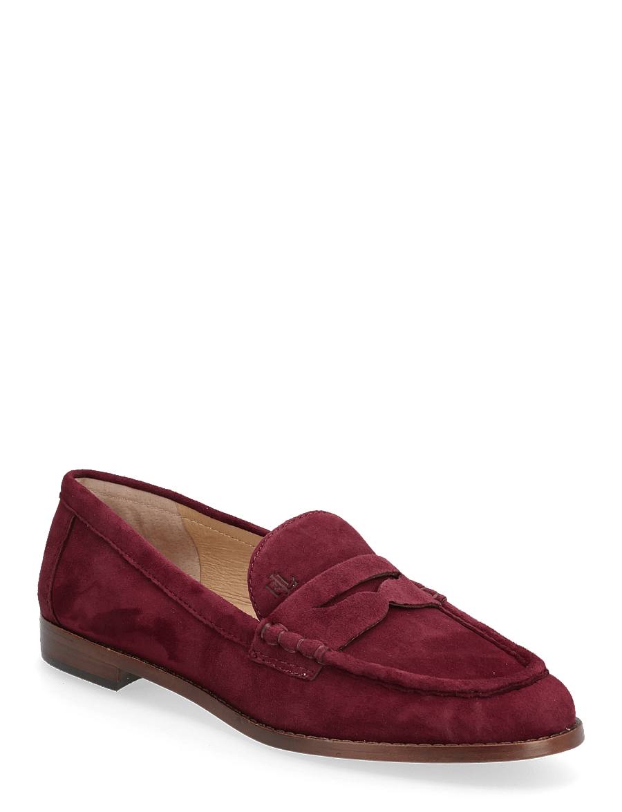 Lauren Ralph Lauren - Wynnie Suede Loafer - moetrendid - dark garnet - 0