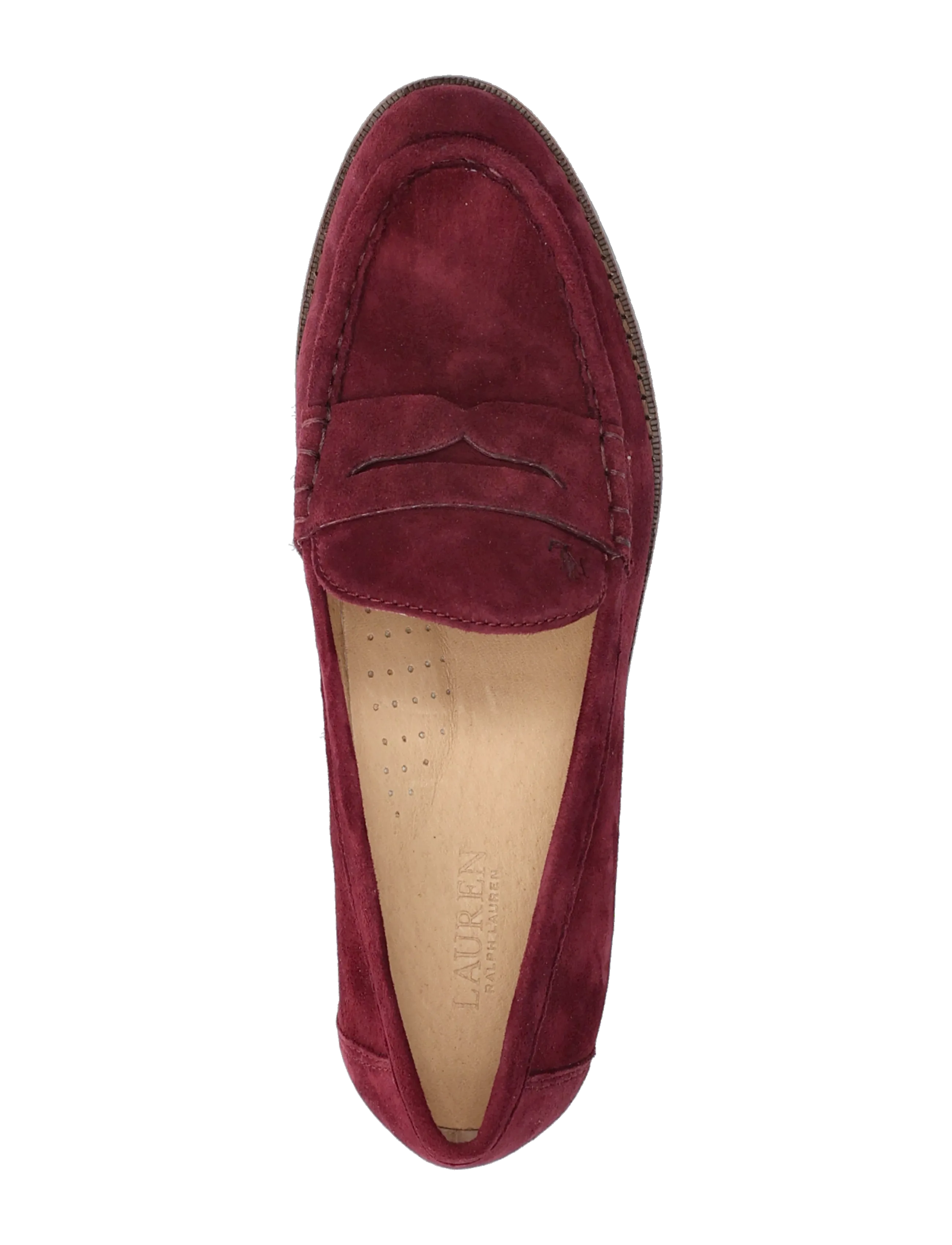 Lauren Ralph Lauren - Wynnie Suede Loafer - mados tendencijos - dark garnet - 3