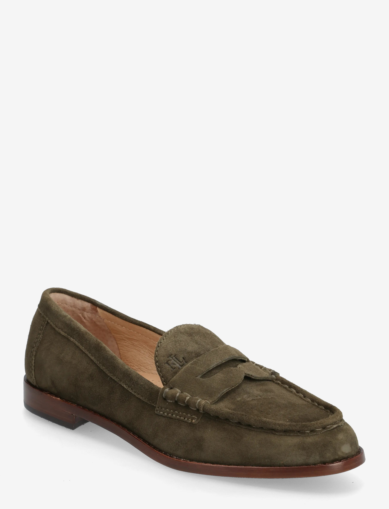 Lauren Ralph Lauren - Wynnie Suede Loafer - erilised sündmused - dark olive - 0