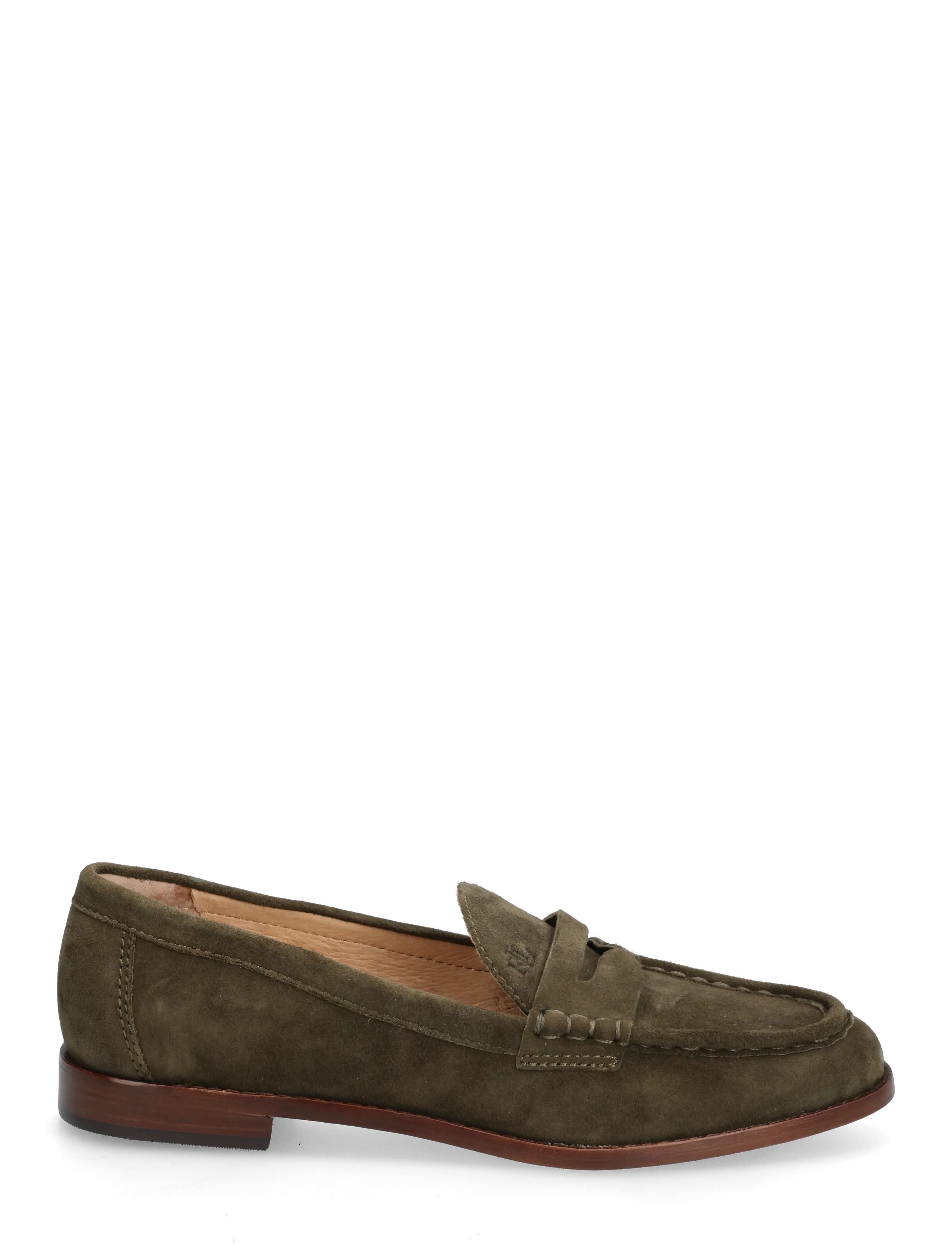 Lauren Ralph Lauren - Wynnie Suede Loafer - mode trends - dark olive - 1