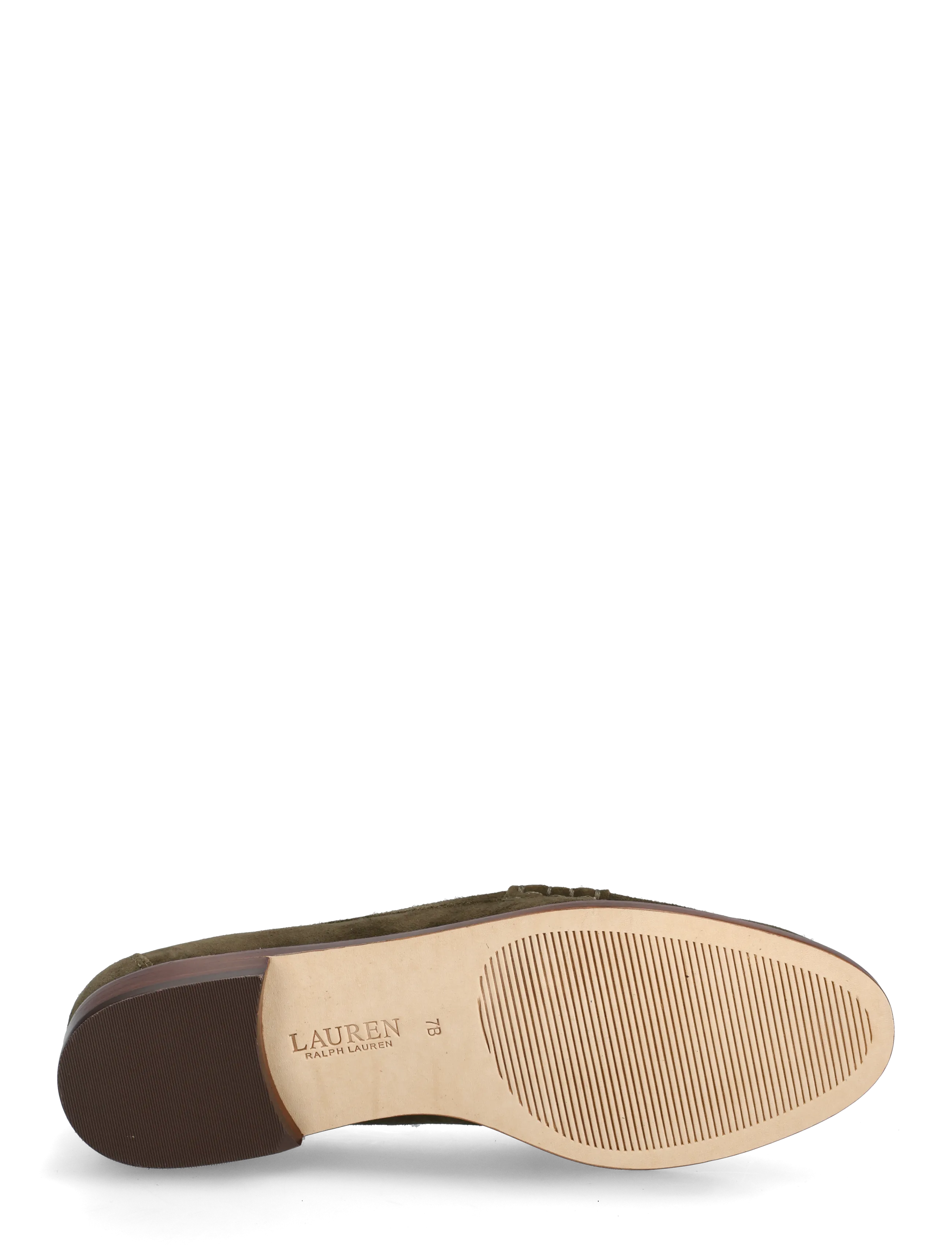 Lauren Ralph Lauren - Wynnie Suede Loafer - mode trends - dark olive - 4