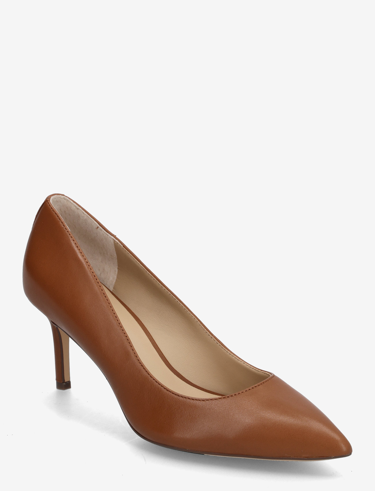Lauren Ralph Lauren - Lanette Leather Pump - pumps - deep saddle tan - 0