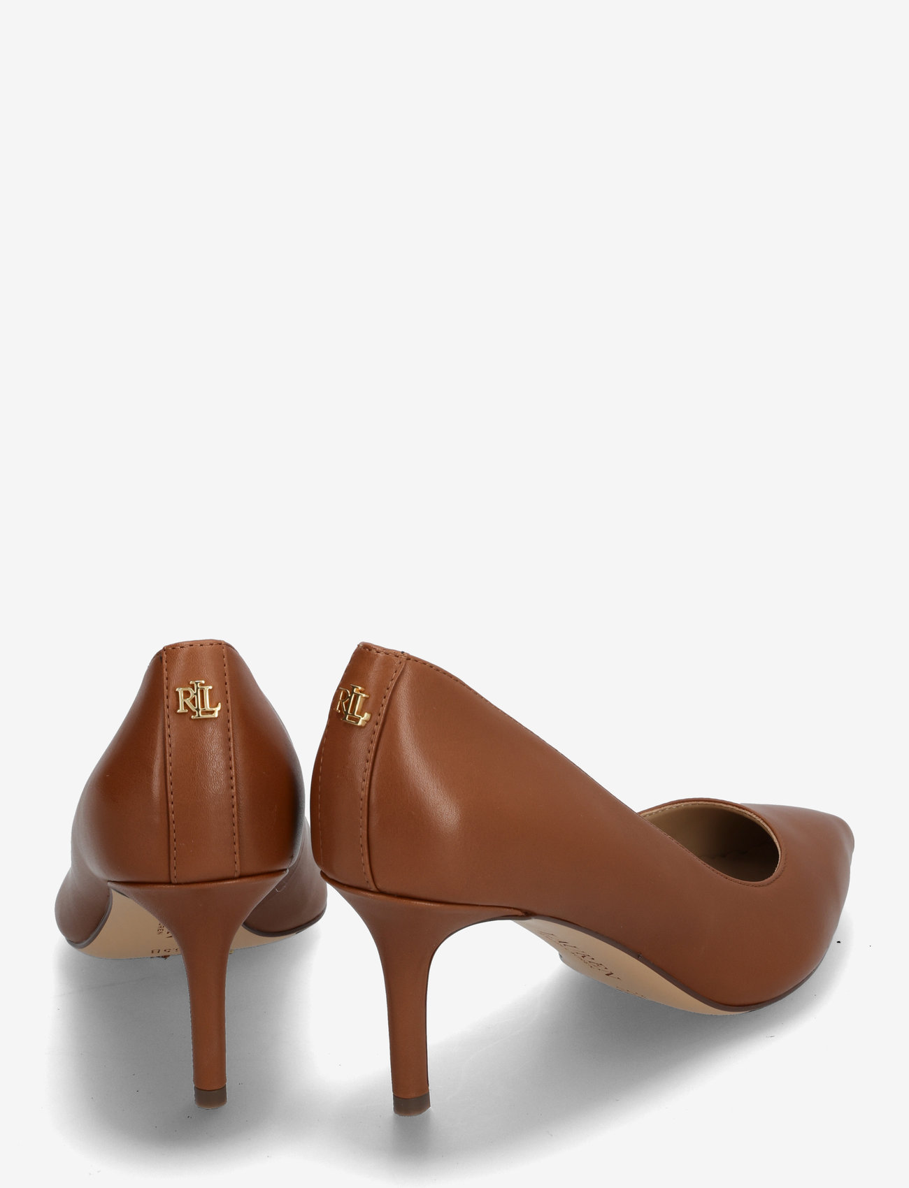 Lauren Ralph Lauren - Lanette Leather Pump - pumps - deep saddle tan - 4