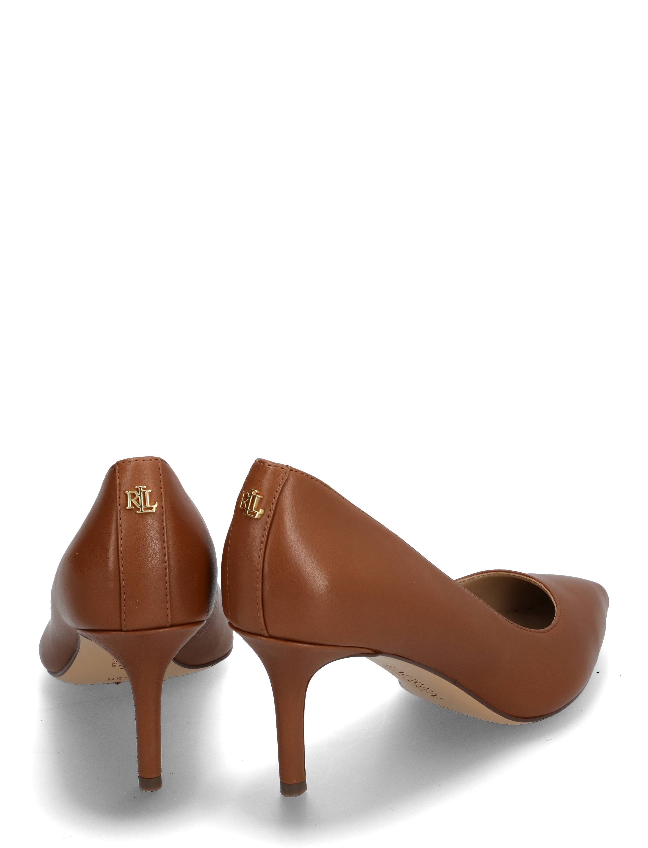 Lauren Ralph Lauren - Lanette Leather Pump - pumps - deep saddle tan - 4