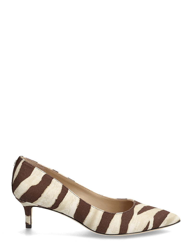 Lauren Ralph Lauren - Adrienne Zebra-Print Canvas Pump - confirmation - zebra/dark hickor - 1