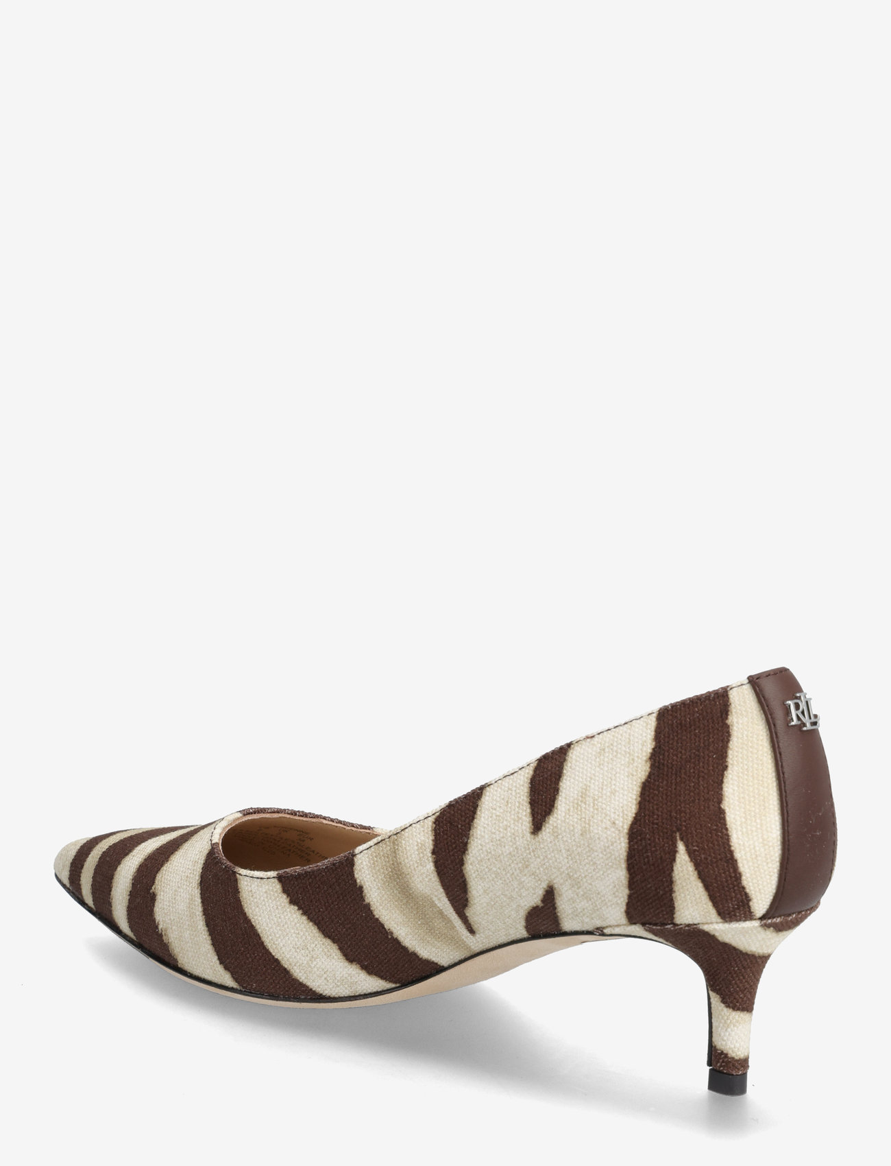Lauren Ralph Lauren - Adrienne Zebra-Print Canvas Pump - zebra/dark hickor - 2