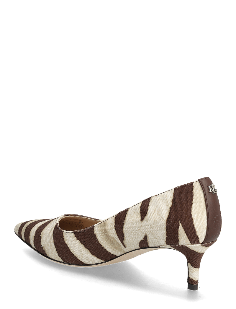 Lauren Ralph Lauren - Adrienne Zebra-Print Canvas Pump - confirmation - zebra/dark hickor - 2