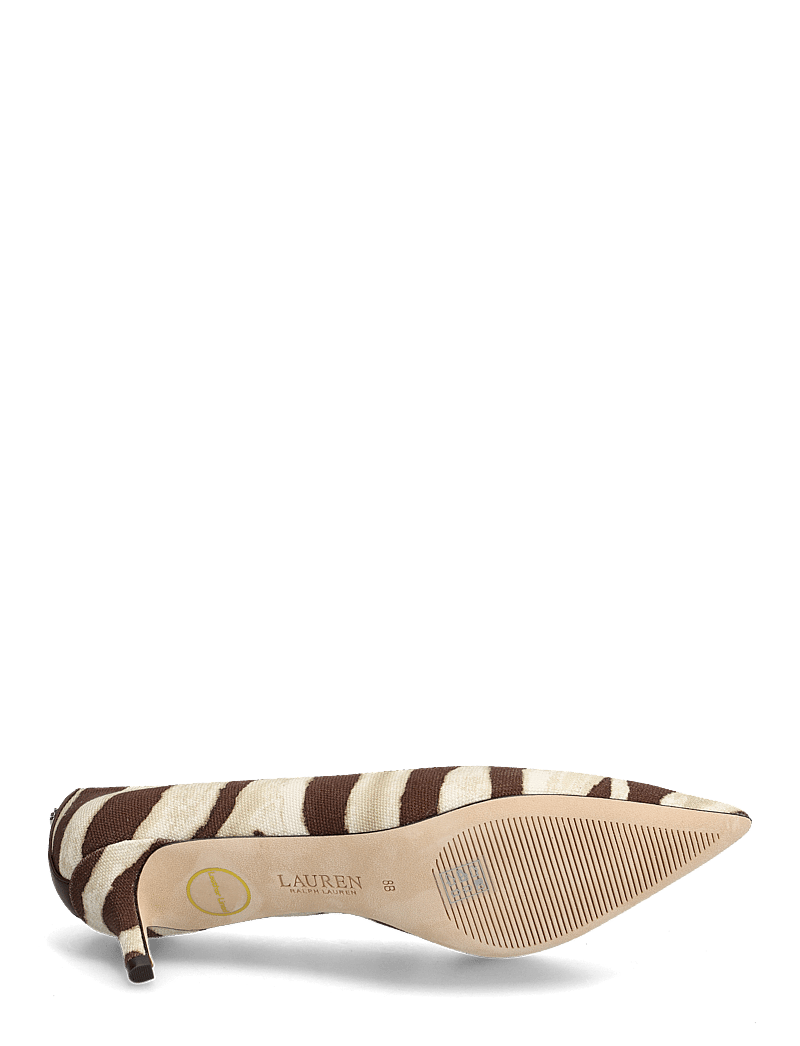 Lauren Ralph Lauren - Adrienne Zebra-Print Canvas Pump - confirmation - zebra/dark hickor - 4
