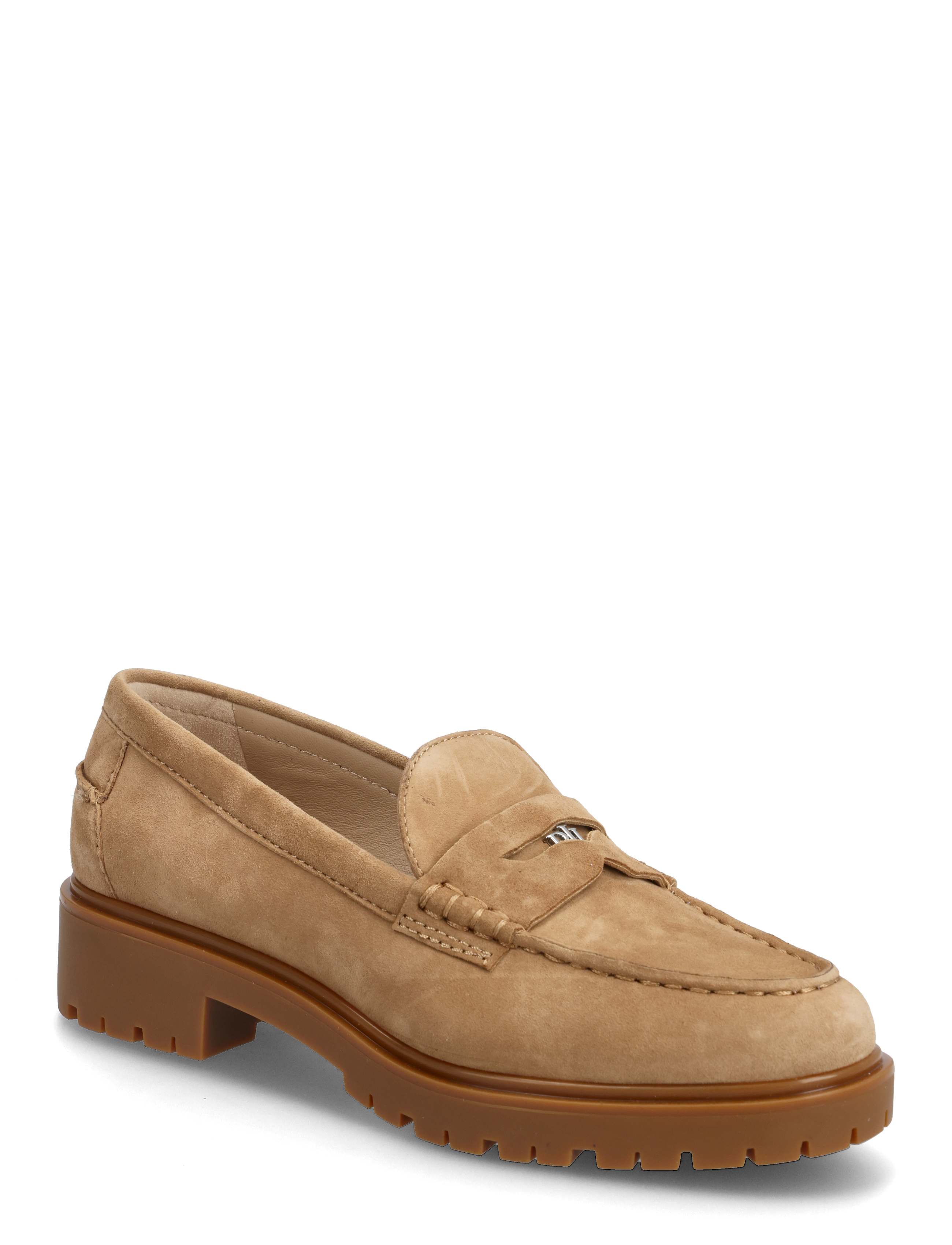 Lauren Ralph Lauren Marli Suede Penny Loafer, 40, Brown, Sko > Flat Loafers, Dame