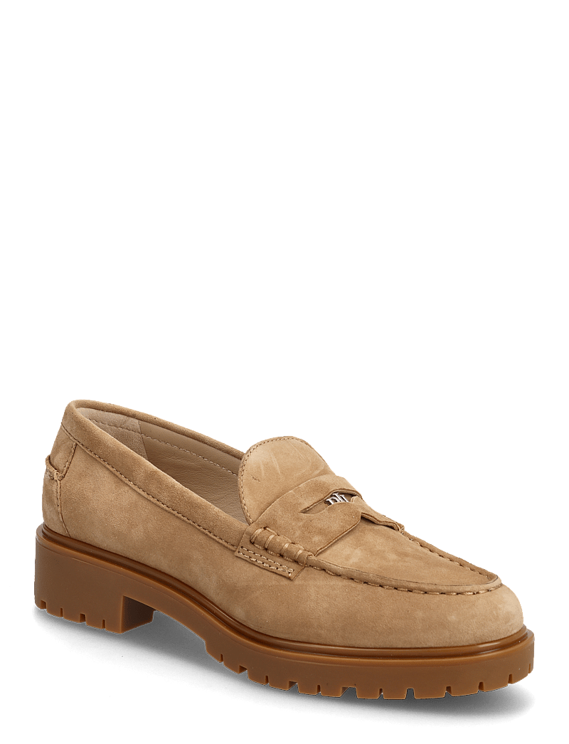 Lauren Ralph Lauren - Marli Suede Penny Loafer - besondere anlässe - camel - 0