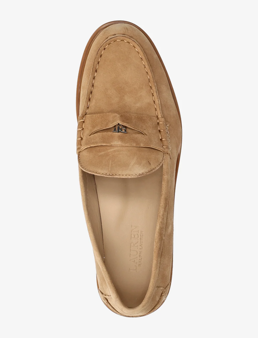 Lauren Ralph Lauren - Marli Suede Penny Loafer - særlige begivenheder - camel - 3