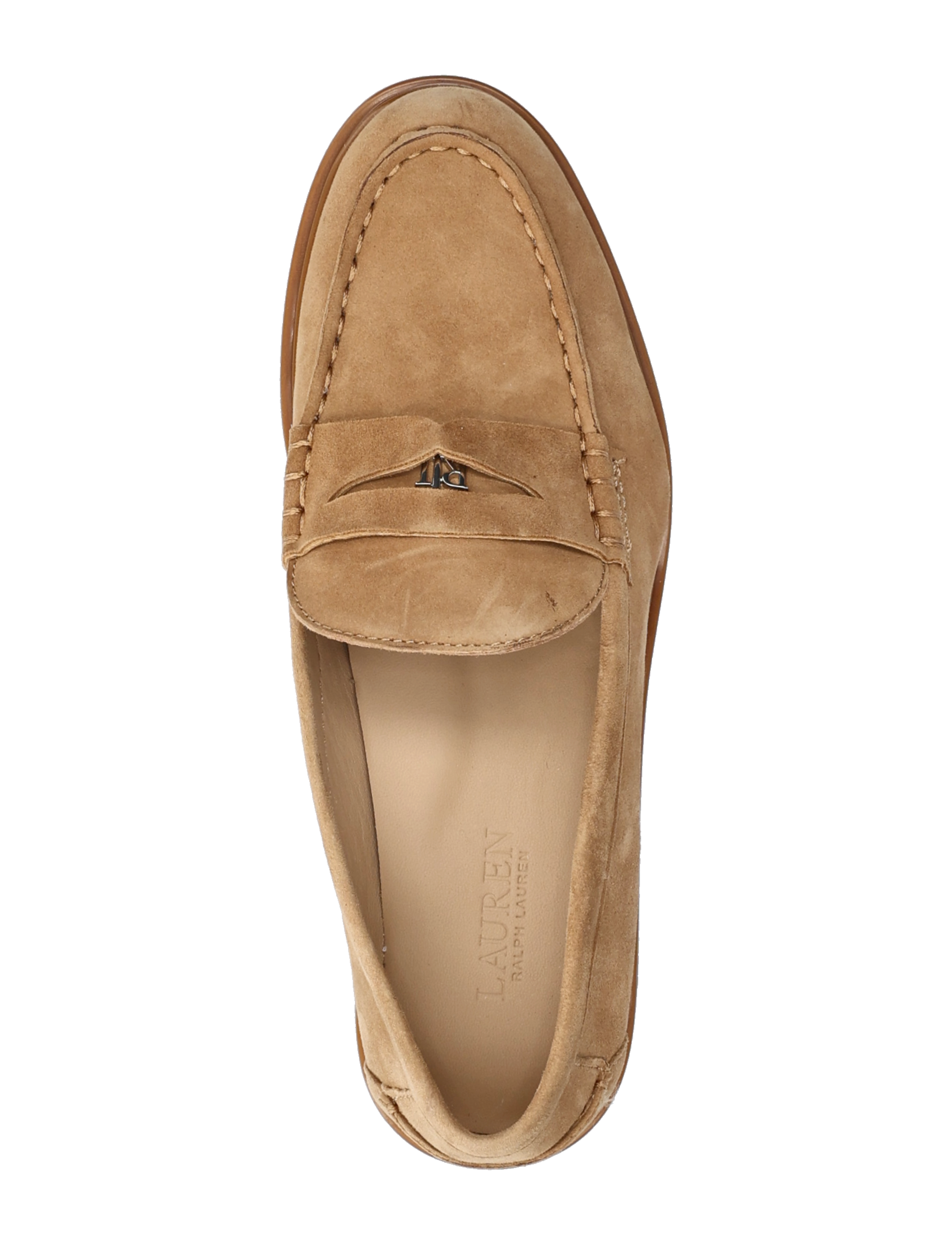 Lauren Ralph Lauren - Marli Suede Penny Loafer - modetrends - camel - 3