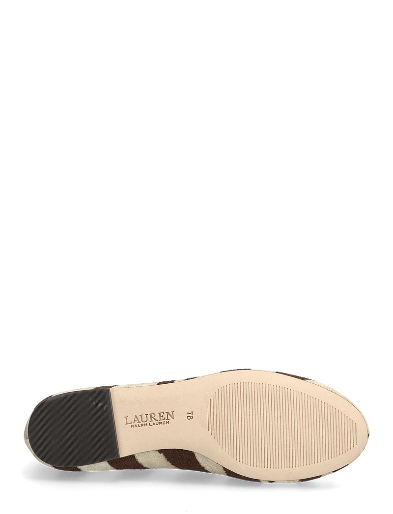 Lauren Ralph Lauren - Jayna Zebra-Print Canvas Flat - erilised sündmused - zebra/dark hickor - 4