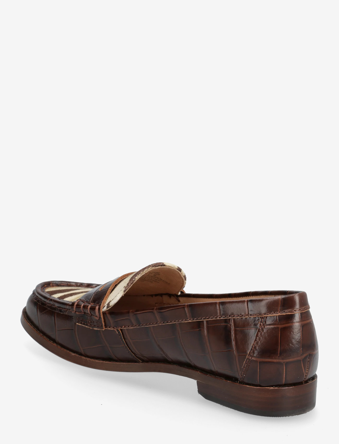 Lauren Ralph Lauren - Wynnie Zebra-Print-Trim Embossed Loafer - besondere anlässe - zebra/dark hickor - 2