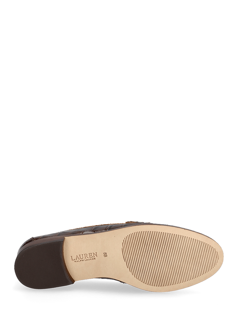 Lauren Ralph Lauren - Wynnie Zebra-Print-Trim Embossed Loafer - besondere anlässe - zebra/dark hickor - 4