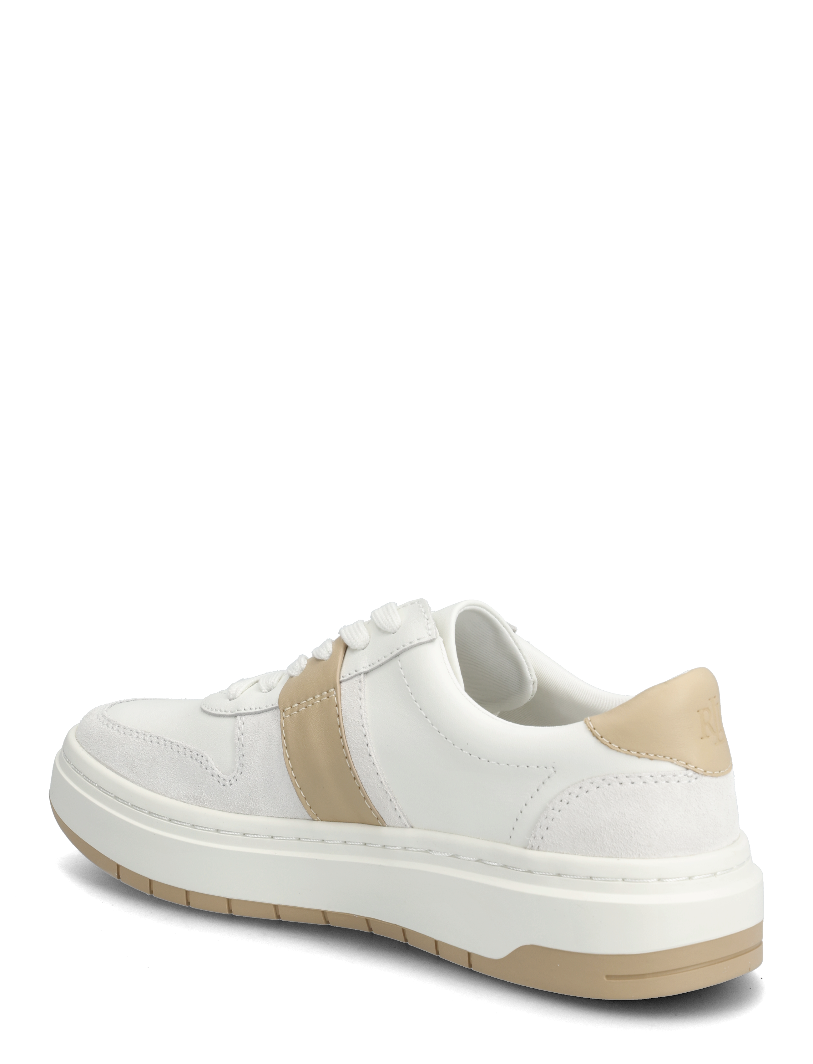 Lauren Ralph Lauren - Harlie Color-Blocked Leather Sneaker - snw wht/bianco/sa - 2