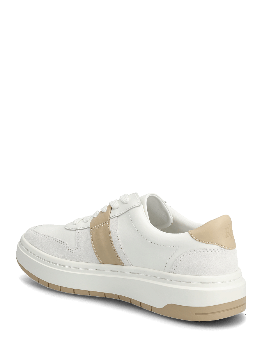 Lauren Ralph Lauren - Harlie Color-Blocked Leather Sneaker - snw wht/bianco/sa - 2