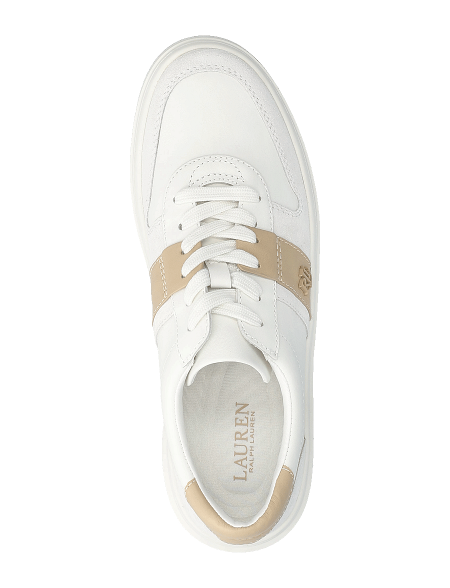 Lauren Ralph Lauren - Harlie Color-Blocked Leather Sneaker - snw wht/bianco/sa - 3