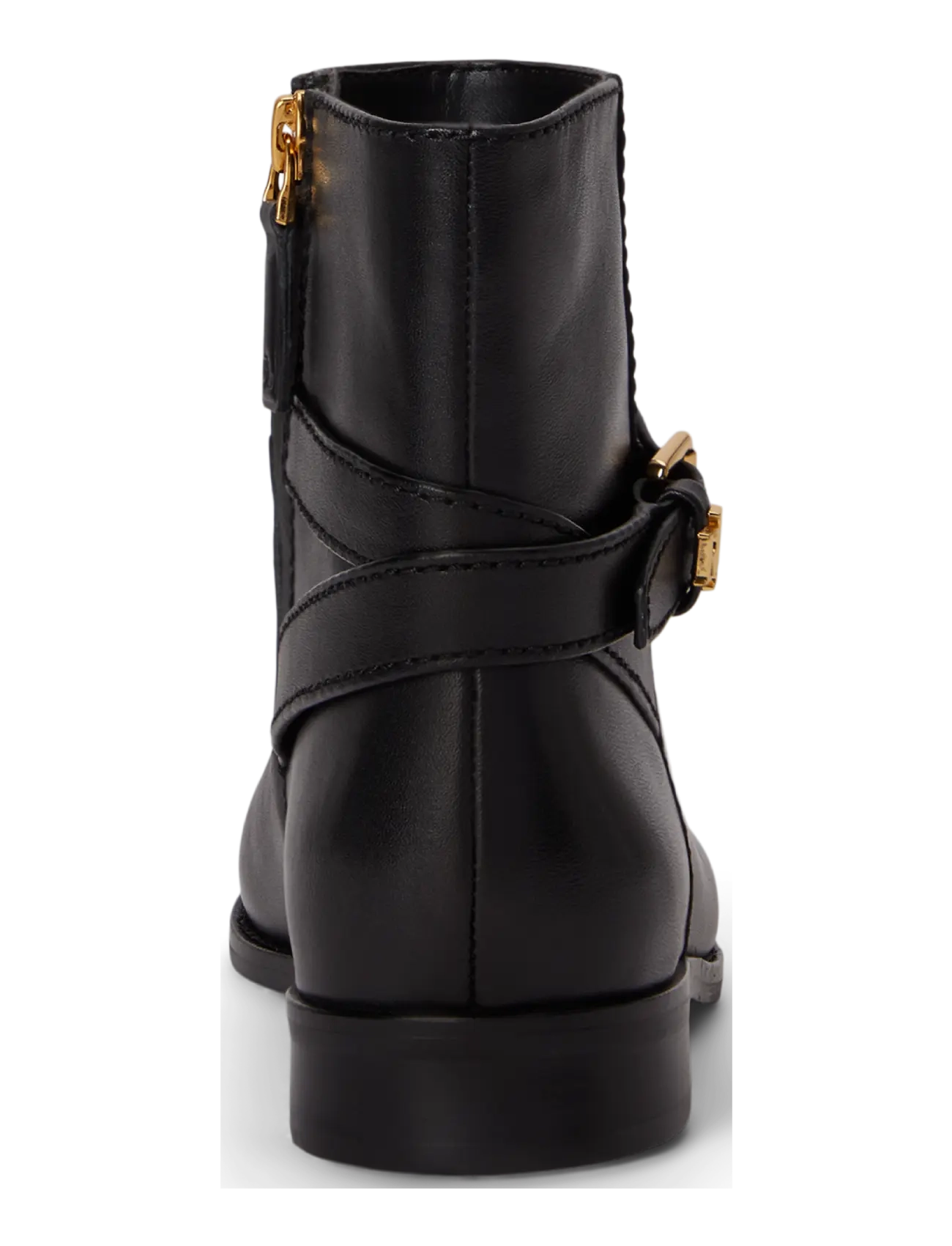 Lauren Ralph Lauren - Brooke II Calfskin Bootie - flache stiefeletten - black - 1