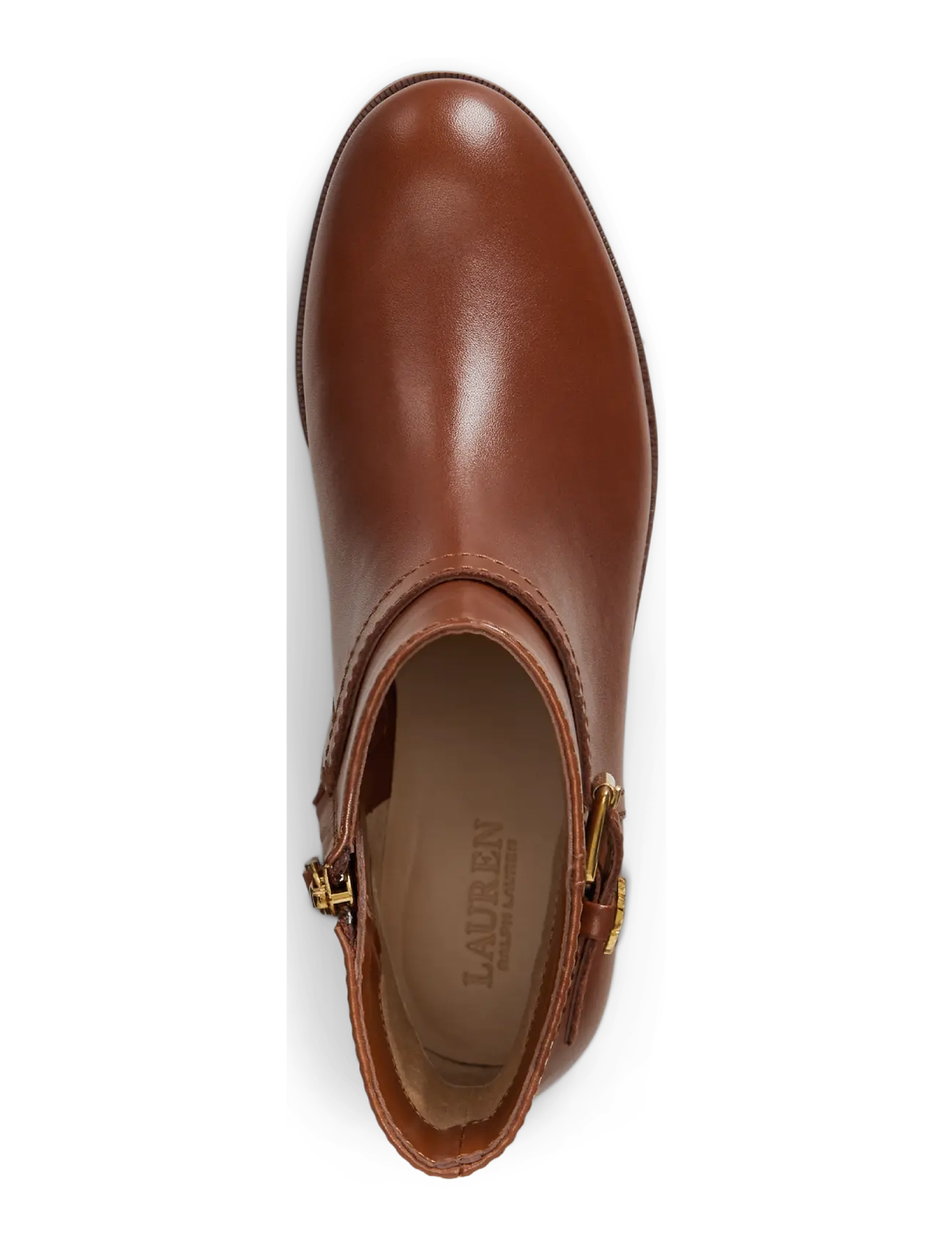 Lauren Ralph Lauren - Brooke II Calfskin Bootie - flache stiefeletten - lauren tan - 2