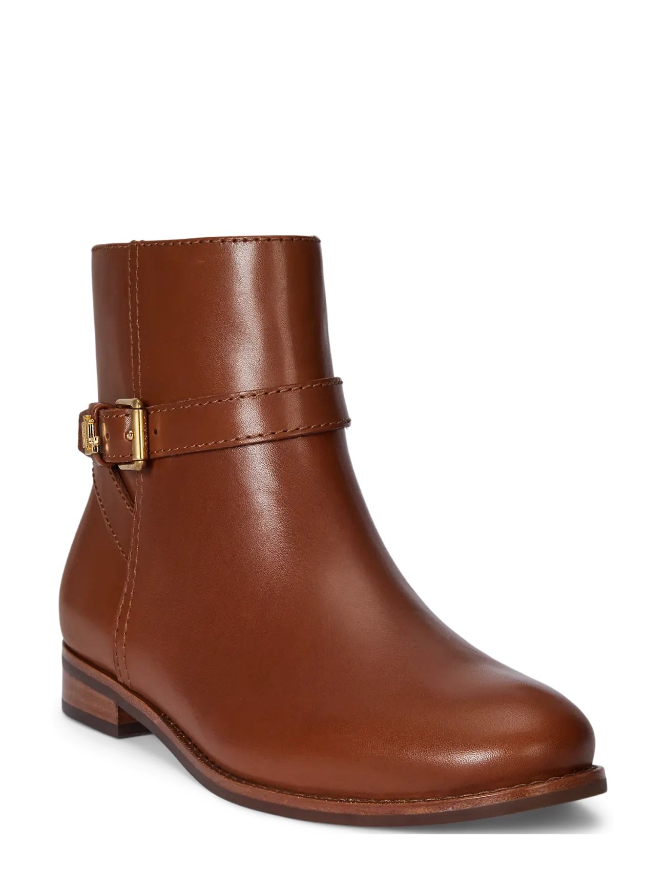 Lauren Ralph Lauren - Brooke II Calfskin Bootie - flache stiefeletten - lauren tan - 3
