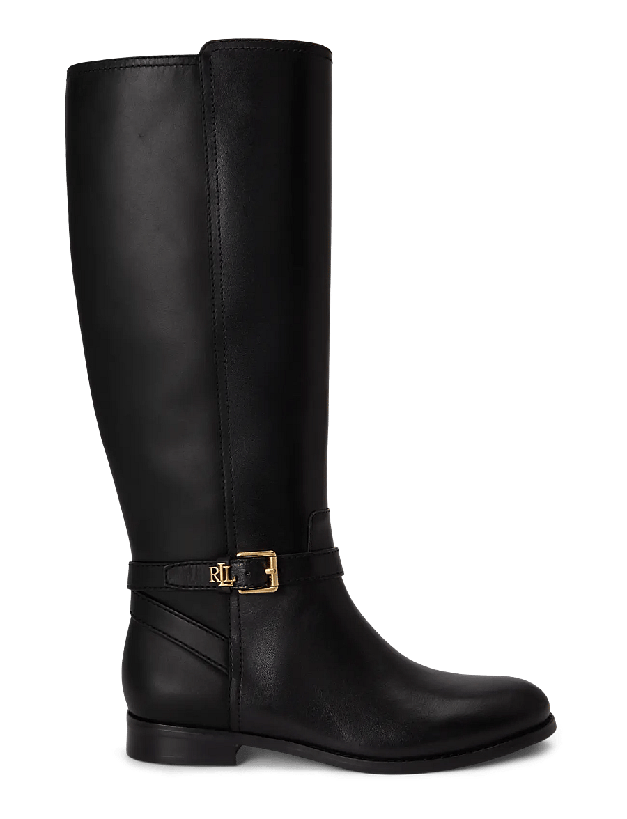 Lauren Ralph Lauren - SMOOTH CALF-BROOKE TLL 2-BO-TAL - kniehohe stiefel - black - 0