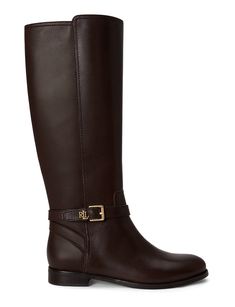 Lauren Ralph Lauren - SMOOTH CALF-BROOKE TLL 2-BO-TAL - kniehohe stiefel - chestnut brown - 0