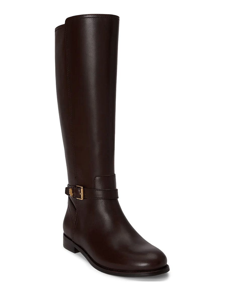 Lauren Ralph Lauren - SMOOTH CALF-BROOKE TLL 2-BO-TAL - kniehohe stiefel - chestnut brown - 2