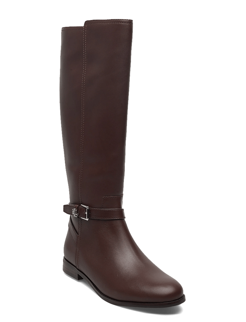Lauren Ralph Lauren - Brooke II Calfskin Tall Boot - lange stiefel - dark hickory - 0