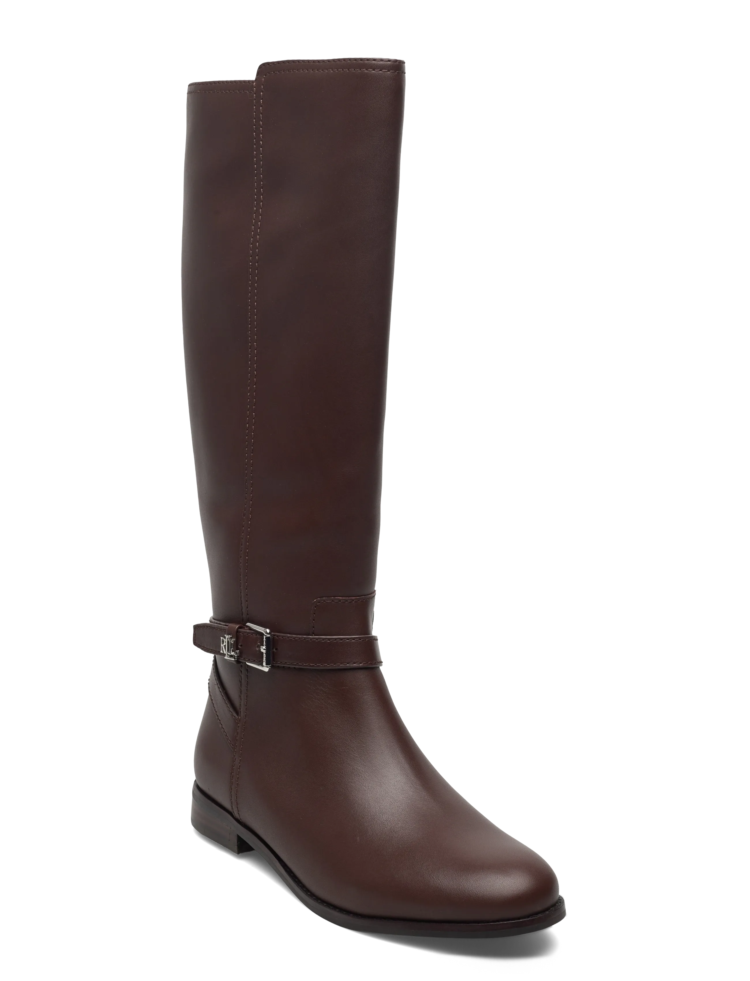 Lauren Ralph Lauren - Brooke II Calfskin Tall Boot - bottes hautes au genou - dark hickory - 0