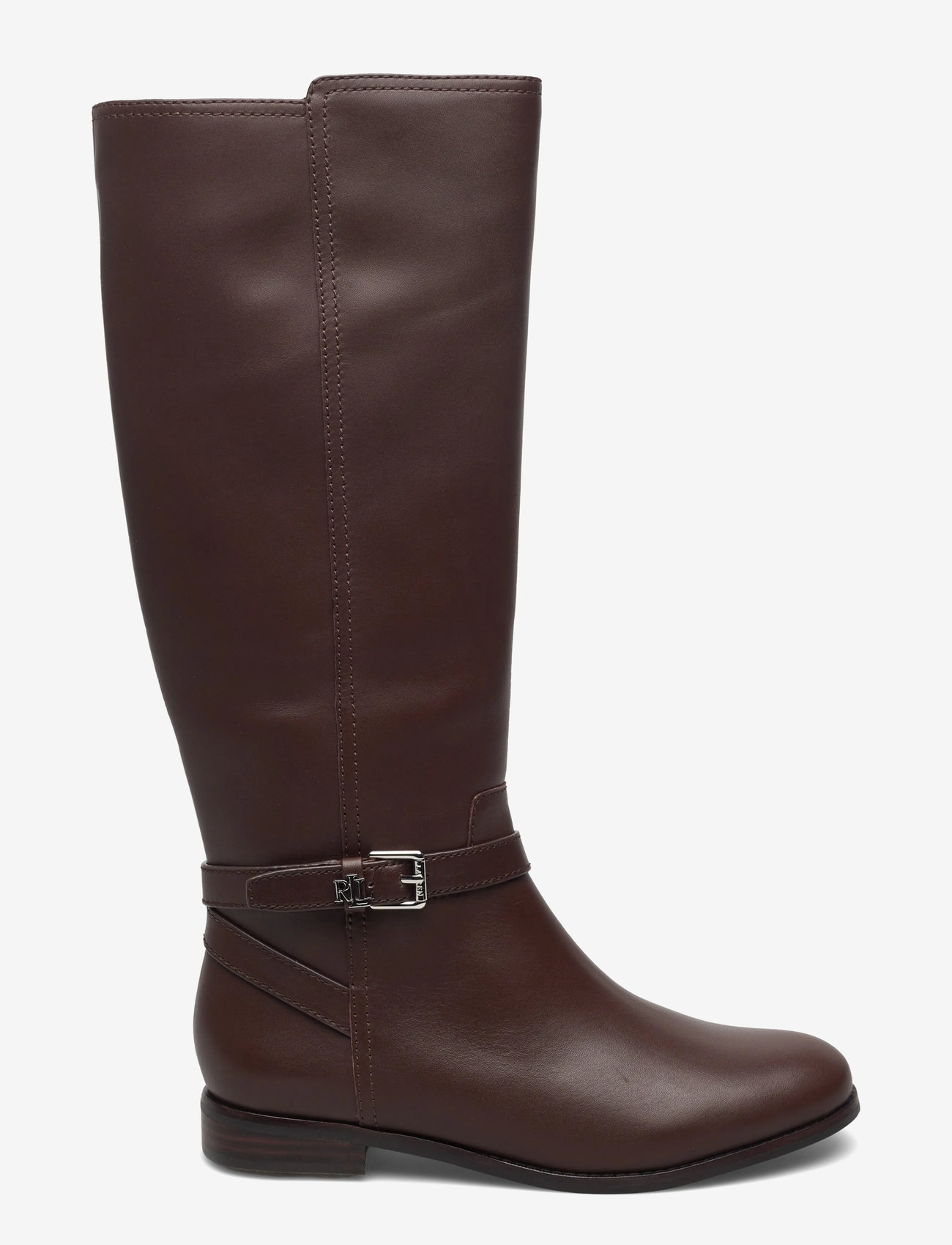 Lauren Ralph Lauren - Brooke II Calfskin Tall Boot - kniehohe stiefel - dark hickory - 1