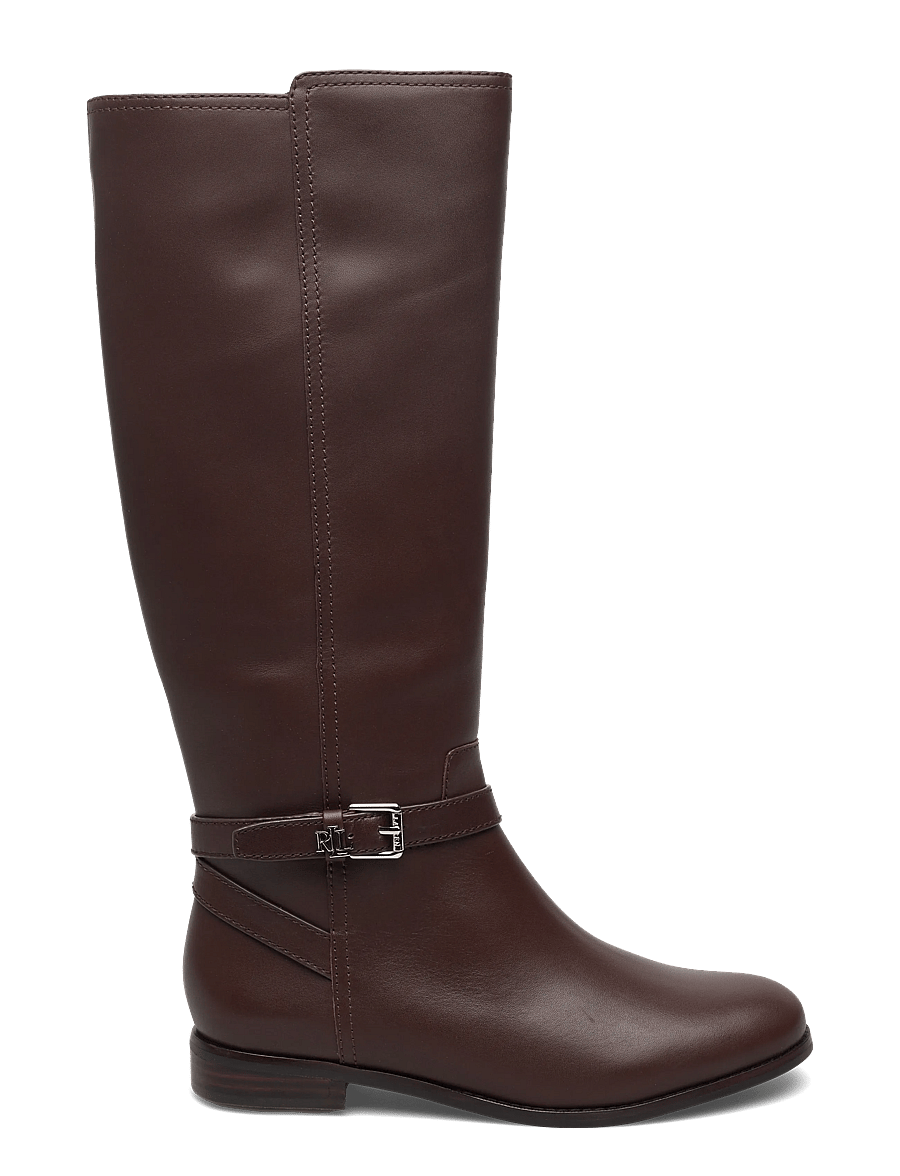 Lauren Ralph Lauren - Brooke II Calfskin Tall Boot - bottes hautes au genou - dark hickory - 1