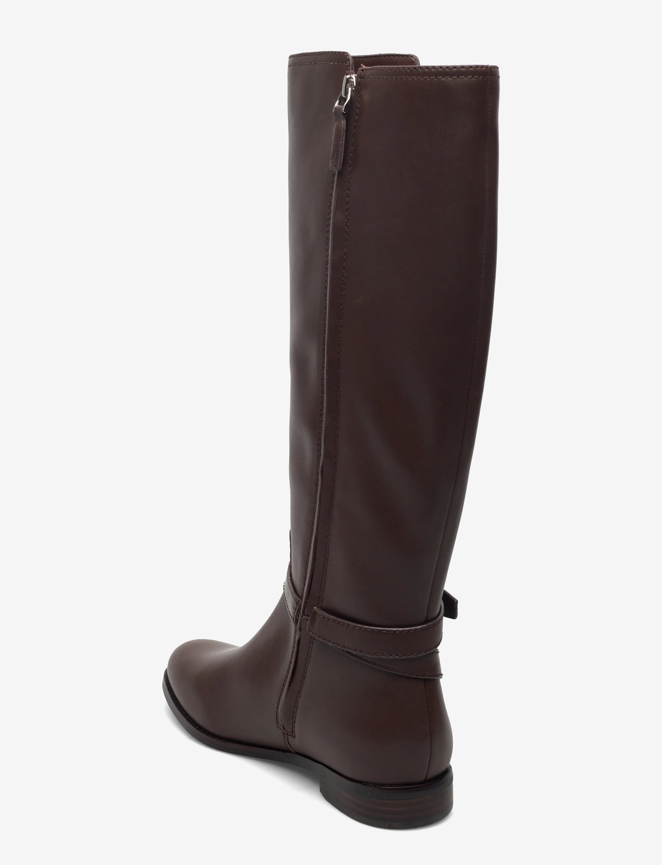 Lauren Ralph Lauren - Brooke II Calfskin Tall Boot - kniehohe stiefel - dark hickory - 2