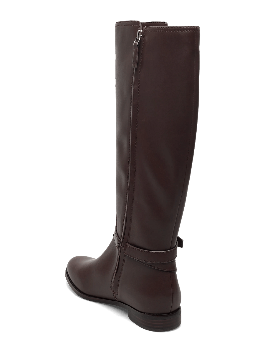 Lauren Ralph Lauren - Brooke II Calfskin Tall Boot - bottes hautes au genou - dark hickory - 2