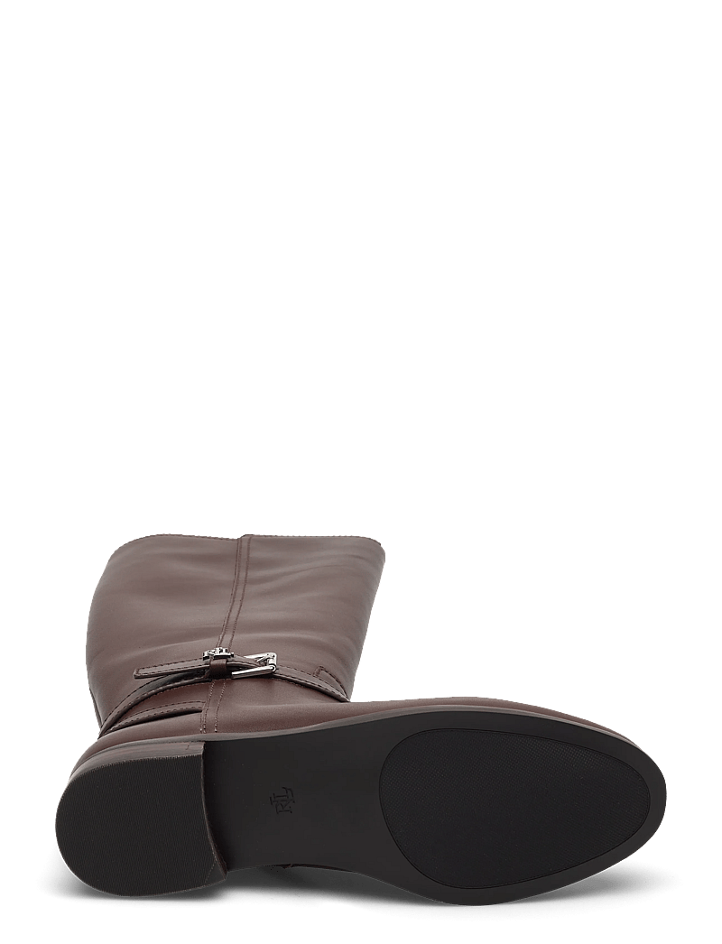 Lauren Ralph Lauren - Brooke II Calfskin Tall Boot - lange stiefel - dark hickory - 4