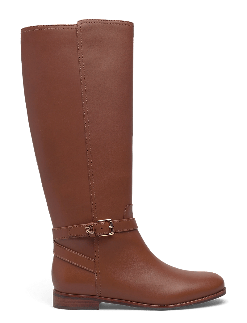 Lauren Ralph Lauren - Brooke II Calfskin Tall Boot - kniehohe stiefel - lauren tan - 1