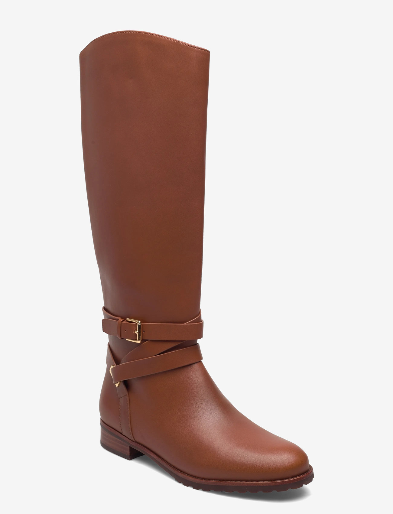 Lauren Ralph Lauren - Collins Calfskin Tall Boot - höga stövlar - lauren tan - 0
