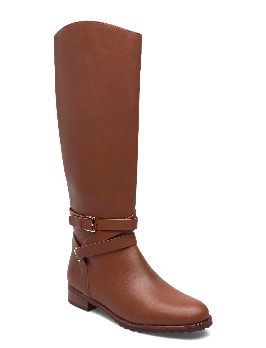 Lauren Ralph Lauren - Collins Calfskin Tall Boot - põlveni saapad - lauren tan - 0