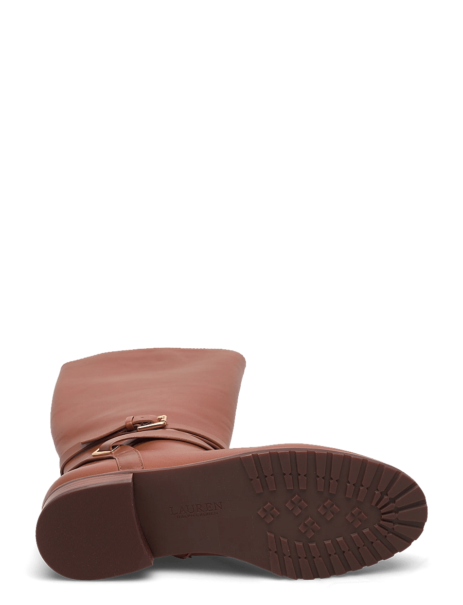 Lauren Ralph Lauren - Collins Calfskin Tall Boot - põlveni saapad - lauren tan - 4